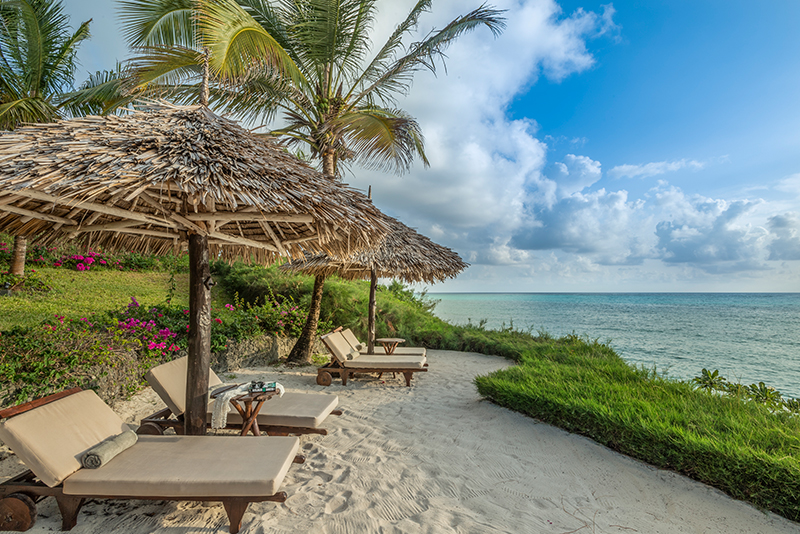 Beach hotel view